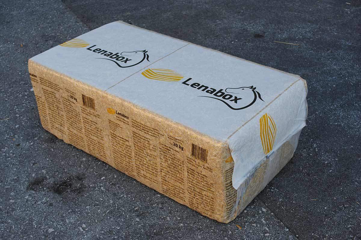 Lenabox slama 20 kg 1 Lenabox bala slame v pakiranju 20 kg
